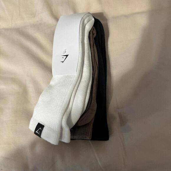 Gymshark Woven Tab Crew long Socks - Picture 1 of 2